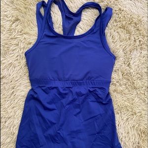 Y2K BLUE AND BLACK TANK